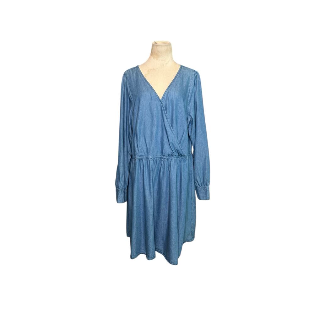Red Camel blue chambray long sleeves dress size 3X